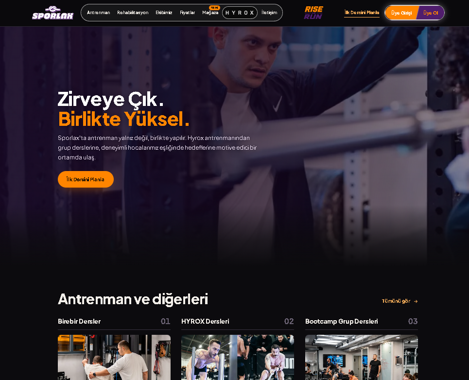 Sporlax web sitesi