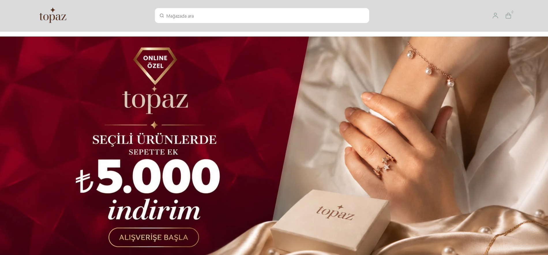 Topaz Mücevherat web sitesi