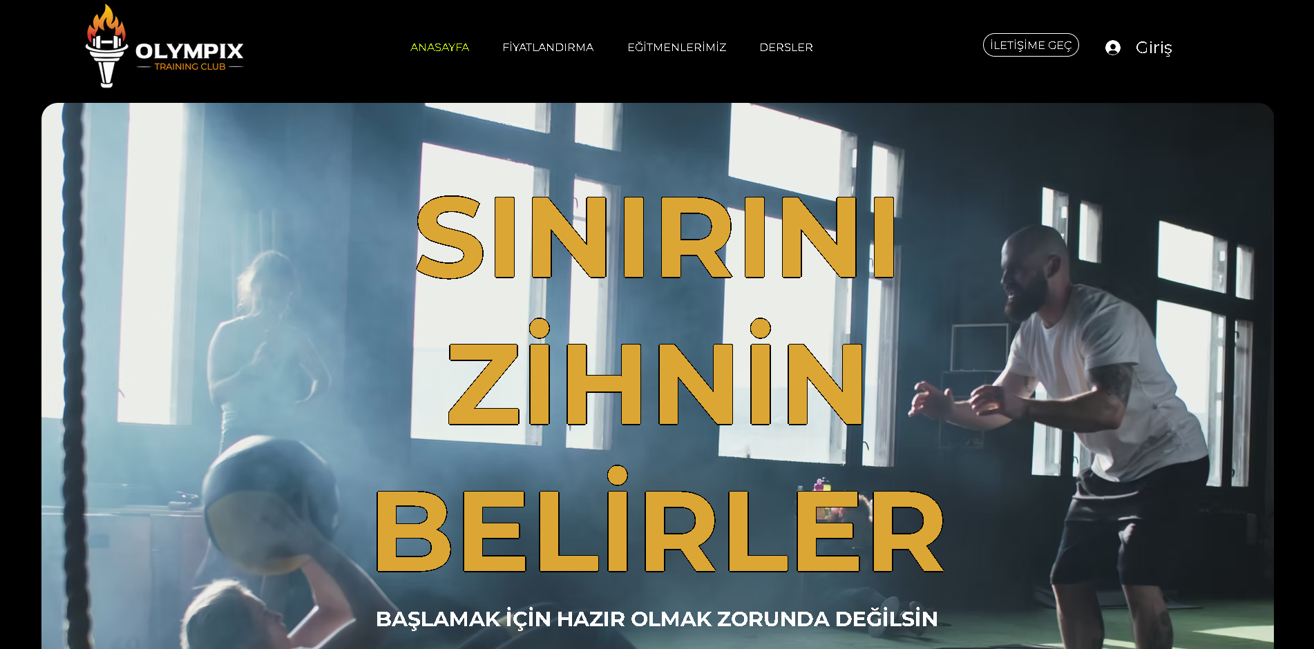 Olympix Training web sitesi